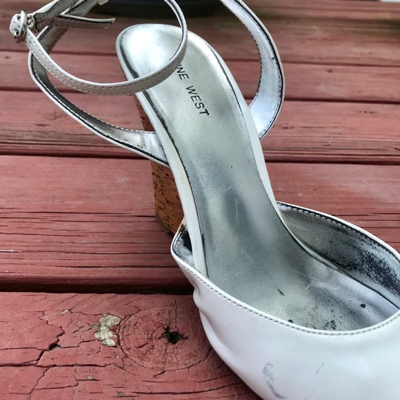 Nine West Cork Wedge White 8 1/2 - Picture 9 of 9